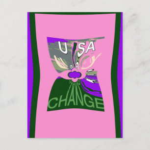 USA Millennial roze verandering vector Inspirerend Briefkaart
