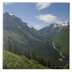 USA, Montana, Glacier National Park, schilderachti Tegeltje