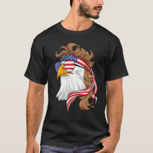 USA Mullet Adelaar van de Vrijheid 4 juli Patriott T-shirt