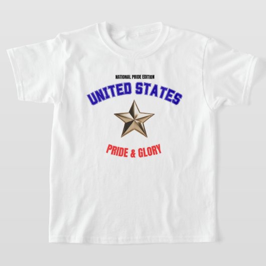 USA National Pride Edition Kids' Basic T-Shirt (Poser)