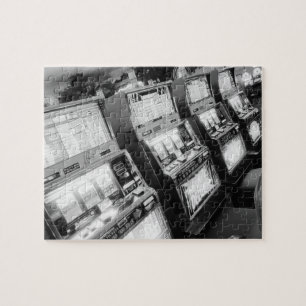 USA, Nevada, Las Vegas: Machines voor casino-sleuv Legpuzzel