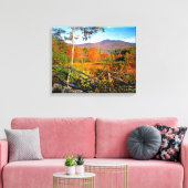 USA, New England, New Hampshire, Chocorua Canvas Afdruk (Insitu (Woonkamer))