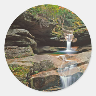 USA, New England, New Hampshire, White Mountains Ronde Sticker