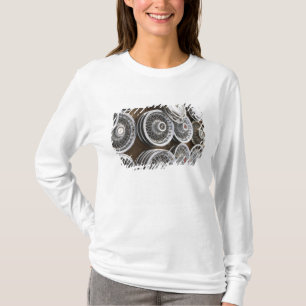 USA, New Mexico, Prewitt: Auto Hubcaps / Rt. 66 T-shirt