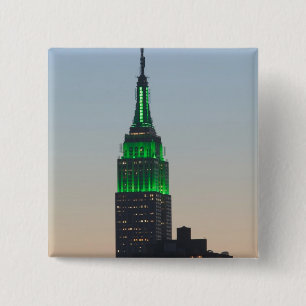 USA, New York, New York City, Manhattan: 2 Vierkante Button 5,1 Cm