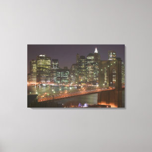 USA, New York, New York City, Manhattan: 3 Canvas Afdruk