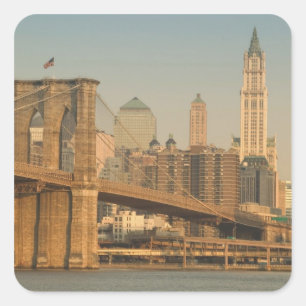 USA, New York, New York City, Manhattan: 9 Vierkante Sticker