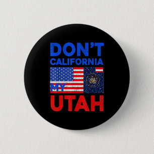 Usa Niet Californië Mijn Utah Verenigde Staten Gra Ronde Button 5,7 Cm