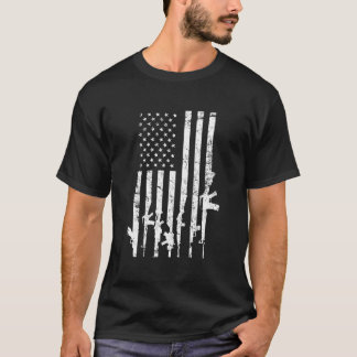 USA noodlijdende vlag Pistolen Pro Pistool 2e ADT  T-shirt