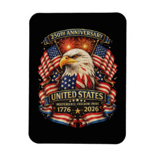 USA onafhankelijkheid 250e verjaardag 1776 2026 Magneet