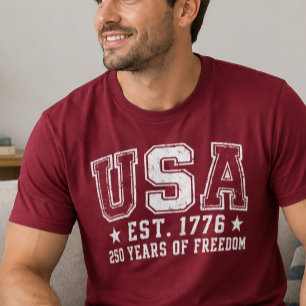 USA Opgericht 1776 Vrijheidsshirt T-shirt