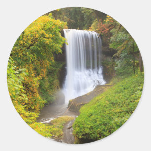 USA, Oregon, Silver Herfst State Park 3 Ronde Sticker