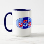 USA Oval Coffee Mug (Gauche)