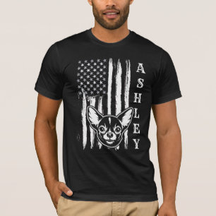 USA Patriot Chihuahua Hond US Huisdier T-shirt