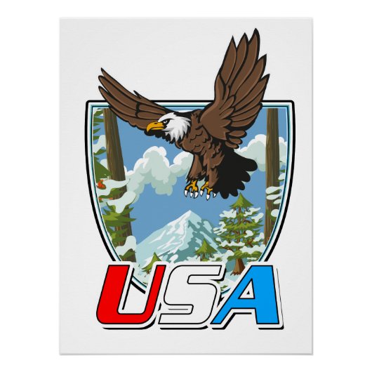 USA Patriot logo Perfect Poster (Voorkant)