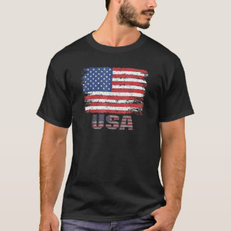 USA Patriotic American Flag For Men Women Kids Boy T-shirt