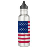 USA Patriotic American Flag Stripes Bouteille d'ea (Gauche)