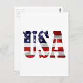 USA Patriotic Briefkaart (Voorkant / Achterkant)