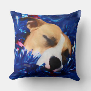 USA Patriotic Dog American Pit Bull Terrier Kussen