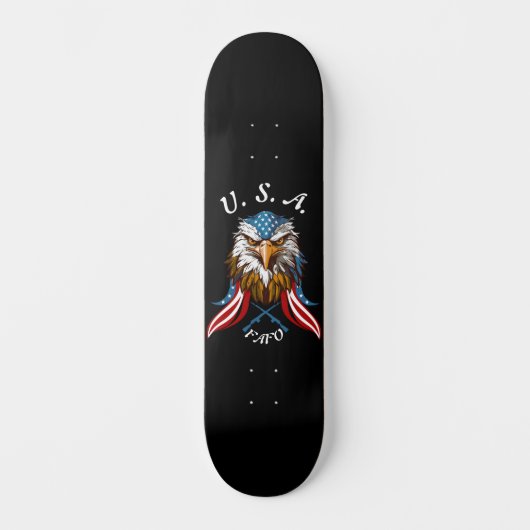 USA Patriotic Eagle FAFO Skateboard (Recto)