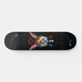 USA Patriotic Eagle FAFO Skateboard (Horz)