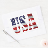 USA Patriotic Rechthoekige Sticker (Envelop)