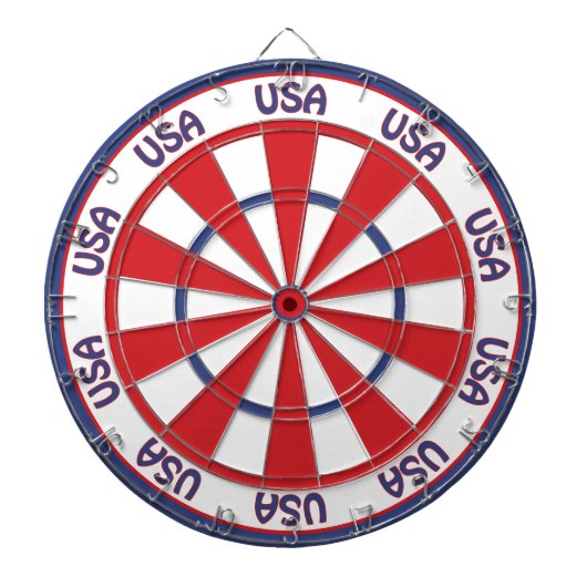 USA Patriotic Red, White, Blue Dartbord (Voorkant)