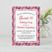 USA Patriotic SWEET 16 Birthday Specialized Kaart (Staand voorkant)