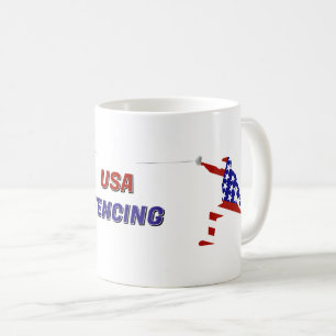 USA Patriotisch Schermen En Garde Koffiemok