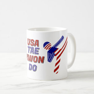 USA Patriotische Vechtkunst Tae Kwon Do Koffiemok