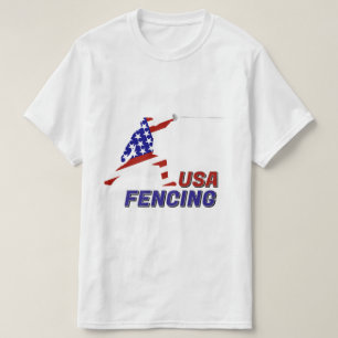 USA Patriotistisch Schermen En Garde Sporten T-shirt