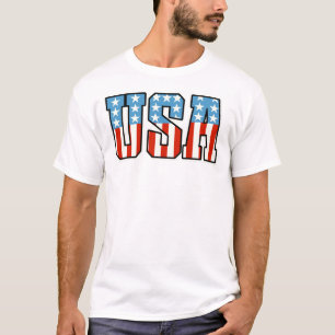 USA Patriottisch Amerikaanse vlag embleem T-shirt