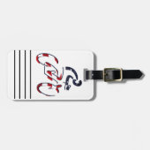 USA Patriottisch Fietsen Bagagelabel (Voorkant horizontaal)