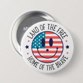 USA Patriottisch  Ronde Button 7,6 Cm (Voorkant /achterkant)