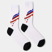 USA Patriottisch Ruiterlijk  Sokken (Rechts)