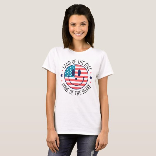 USA Patriottisch T-shirt (Voorkant volledig)