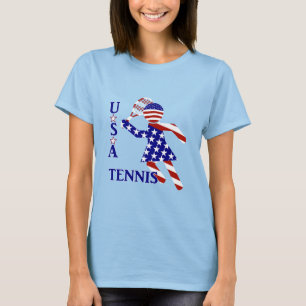 USA Patriottisch VROUWENTENNIS T-shirt