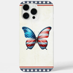 USA/patriottische 4th of July vlinder iPhone 16 Pro Max Hoesje