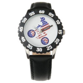 USA Patriottische Biking BMX Horloge
