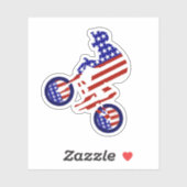 USA Patriottische Biking BMX Sticker (Vel)