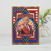 USA Patriottische Deco Kaart (Staand voorkant)