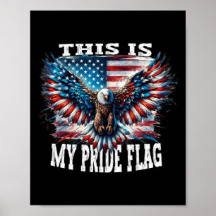 Usa Patriottische Heren Amerikaanse Vlag Usa Adela Poster