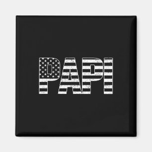Usa Patriottische Papi Vaderdag Amerikaanse Vlag 4 Magneet