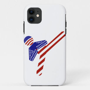 USA Patriottische vechtsporten TAEKWONDO iPhone 11 Hoesje
