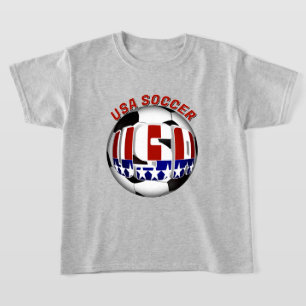 USA Patriottische VOETBAL Sporten T-shirt