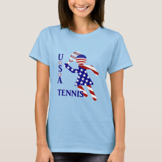 USA Patriottische VROUWEN TENNIS T-shirt