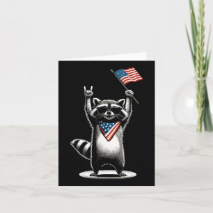 USA Patriottische Wasbeer Mannen Vrouwen Kinder Gr Kaart