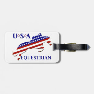 USA Patriottistische Ruiter Bagagelabel