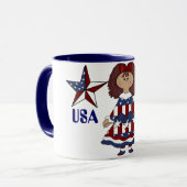 USA Personnaliser Mug (Devant gauche)