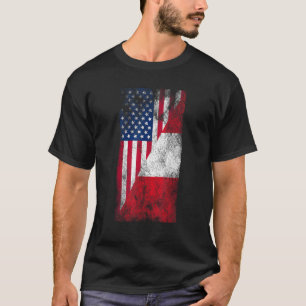 USA Peru Vlaggen Verenigde Staten van Amerika Peru T-shirt